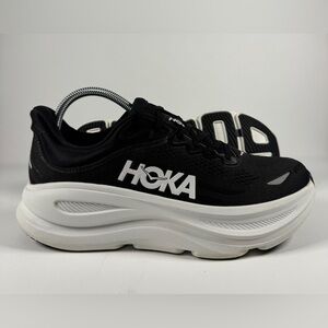 Size 9B - Womens Hoka One One HOKA Bondi 9 Black White